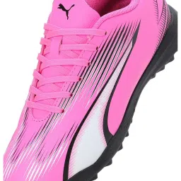 Puma Kids ULTRA PLAY TT Poison Pink & White Football Shoes image 5