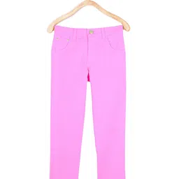 Cherry Crumble Girls Purple Regular Fit Mid-Rise Clean Look Jeans-image-21