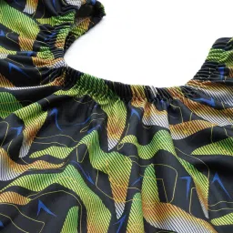 Aarika Black Printed Swim Suit image 5