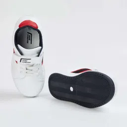 Fame Forever by Lifestyle Kids White & Black Velcro Shoes image 5
