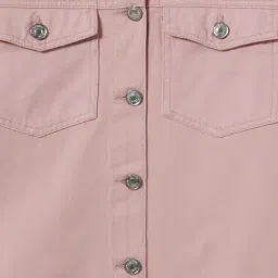 R&B Kids Pink Regular Fit Denim Jacket image 5