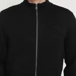 Guess Black Regular Fit Solid Sweatshirt image 5