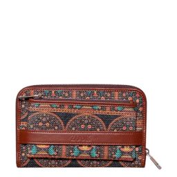 ZOUK Multicolor Printed Zip Around Wallet for Women-picture-31