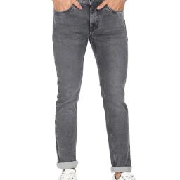 AD by Arvind Dark Grey Skinny Fit Lightly Washed Jeans-picture-29