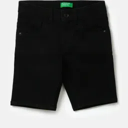 United Colors of Benetton Kids Black Solid Shorts-picture-29