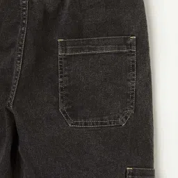 Fame Forever by Lifestyle Kids Black Cotton Cut N Sew Jeans image 5