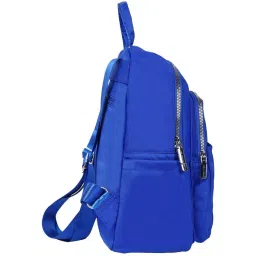 Lino Perros Blue Synthetic Solid Backpack - 12.3 Ltrs image 5