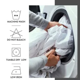 Layers Duracount Pink Cotton 225 TC King Flat Bed Sheet With 2 Pillow Covers image 5