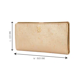 Baggit Golden Printed Small Bi-Fold Wallet for Women image 5