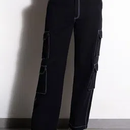 Ostilos Men Solid Mid-Rise Cotton Regular Trousers-picture-28