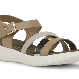 Healers by Liberty Women's Beige Ankle Strap Sandals image 5