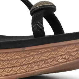 Inc.5 Women's Black Ankle Strap Wedges image 5