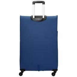 Carriall Grey & Blue 4 Wheel Large Soft Cabin Trolley - 112 cm image 5