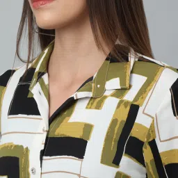 Cantabil Green & White Printed Shirt With Pants image 5