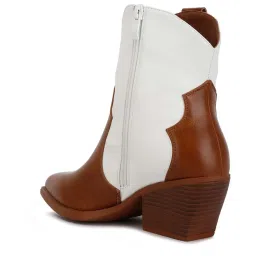 London Rag Women's Tan Cowboy Boots image 5