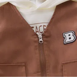 Little Surprise Box Unisex Brown Printed Pant Suit Set image 5