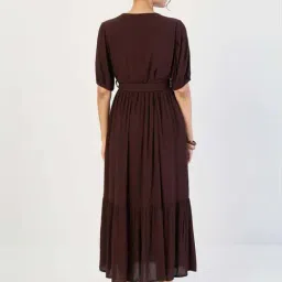 Femmella Brown Regular Fit Dress image 2
