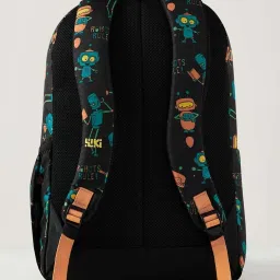 Wiki Back to School Champ 5 Black Polyester Printed Backpack - 24 Ltrs image 5