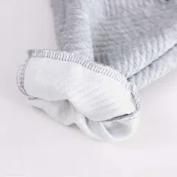 Little Surprise Box Kids Blue & Grey Applique Full Sleeves Sweatshirt Set image 5