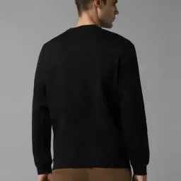 Louis Philippe Black Regular Fit Printed Sweatshirt image 2