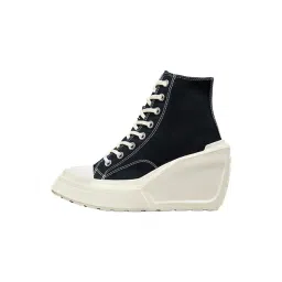 Converse Women's Chuck 70 De Luxe Wedge High Top Black Sneakers image 4