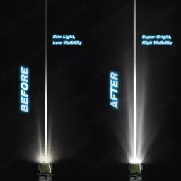 AllExtreme 4 LED CREE 4D Optic Fog Light Driving Lamps Waterproof Projector Light (16W, Pack Of 2) image 2