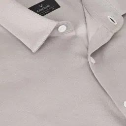Allen Solly Grey Cotton Slim Fit Printed Shirt image 5