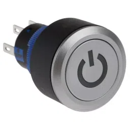 RS PRO Illuminated Push Button Switch Momentary 22.2 mm DPDT Green LED 250 V AC, 1758983-picture-31