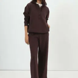 Femmella Brown Cotton Relaxed Fit Hoodie-picture-30