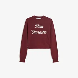 Bershka Typography Pullover Sweater image 5