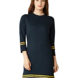 Miss Chase Navy Relaxed Fit Above Knee Dress-picture-36