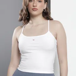 Tommy Hilfiger Pack Of 2 Solid Sleeveless Crop Tops image 4