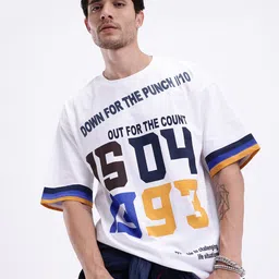 Kook N Keech Printed Oversized Pure Cotton T-shirt-image-74