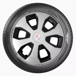 Auto Pearl WaSB17 R14 35.56 cm (14 Inch) Press Type Wheel Hubcap with Retention Ring Glossy Silver Black Wheel Cover for Maruti Swift Dzire (Set of 4) image 4