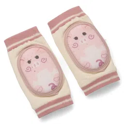 fab n funky Baby Knee Pads Comfortable & Protective Support with Pig Design - Purple-picture-10