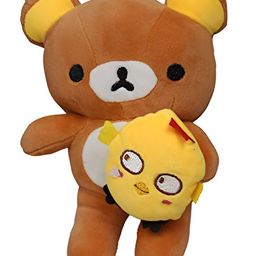 Tickles Teddy Holding Cartoon Character Super Soft Stuffed Toy For Kids Boys & Girls Birthday Gifts (Size: Length 20 cm Color: Brown)-picture-24
