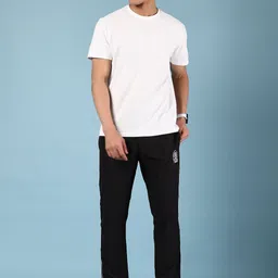 V-Mart Men Cotton Mid-Rise Trackpants image 4