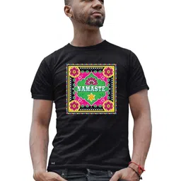 Tantra Men Conversational Printed Round Neck Cotton T-shirt-image-0