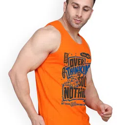 SLOWLORIS Pack Of 2 Printed Combed Cotton Innerwear Gym Vests image 5