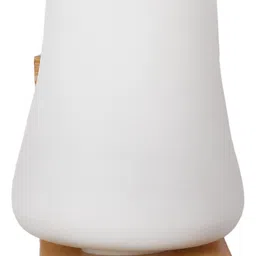 1ST TIME Black & White Wood Frustum Shaped Wall Lamp image 3