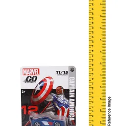 Marvel Select GO Pull-Back Captain America Rapid Racer Wave Car - Blue image 3