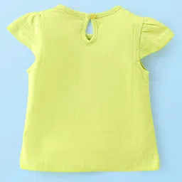 Babyhug 100% Cotton Cap Sleeves Top With Butterfly & Floral Graphics Pack of 5 - Multicolour image 4