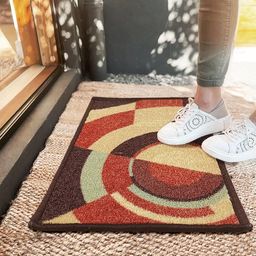 BIANCA Brown & Green Printed Anti-SkidDoormats-picture-25