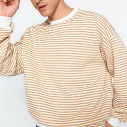 Trendyol Men Striped Sweatshirt-picture-7