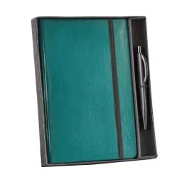 PAPERLLA Notebook With Pen A5 Cardboard Cover Squared With Elegant Ribbon Bookmark, C01872-picture-17