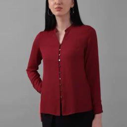 Allen Solly Maroon Regular Fit Top-picture-22