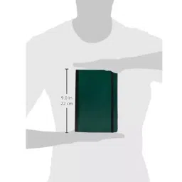 PAPERLLA Notebook With Pen A5 Cardboard Cover Squared With Elegant Ribbon Bookmark, C01872 image 5