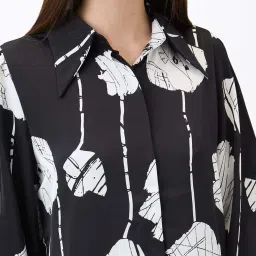 SPYKAR Black Printed Shirt image 5