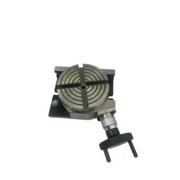 Assorts Precision Rotary Table 100 mm (4 Inch) with Small Chuck & Fixing T Nut Bolts (with 50 mm 4 Jaw Self Centring Chuck) image 2
