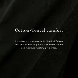 ANDAMEN Black Regular Fit Corduroy Shirt image 5